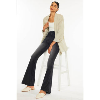 KanCan Ultra High Rise Black Flare Jeans
