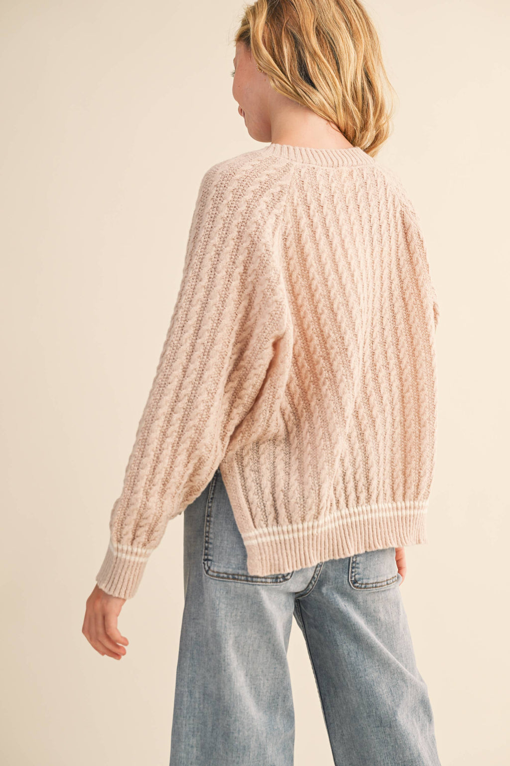 Willow Tween V-Neck Sweater