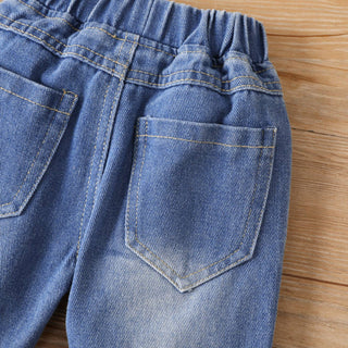 Sutton Unisex Baby Basic Ripped Denim Jeans