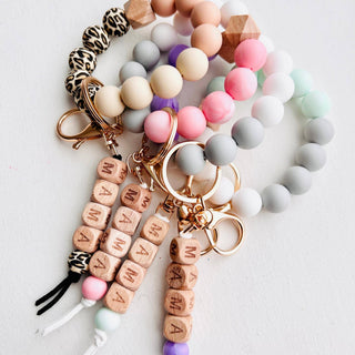 MAMA Silicone Bangle Keychain | Pink
