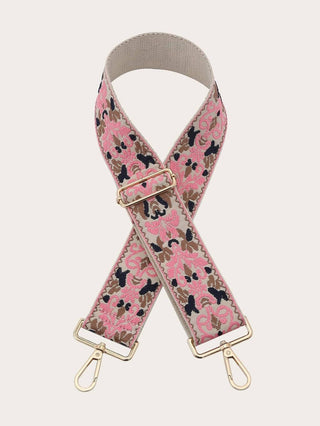 Boho Adjustable Women's Handbag Guitar Strap | Navy + Tan