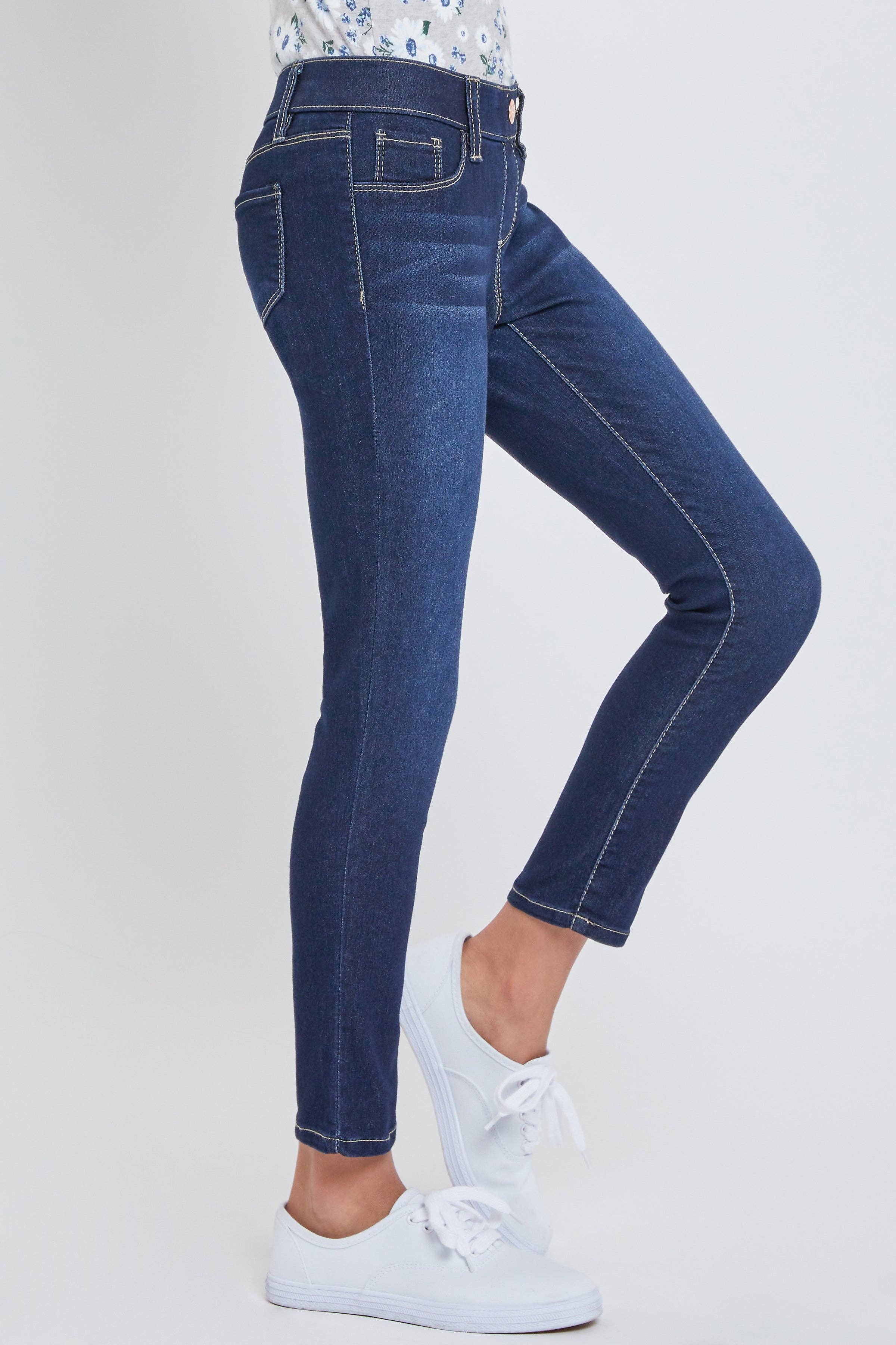 Girls Pull On Skinny Jeans | Dark Wash