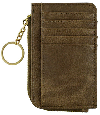Small But Big Faux Leather Card Holder Wallet | Mauve