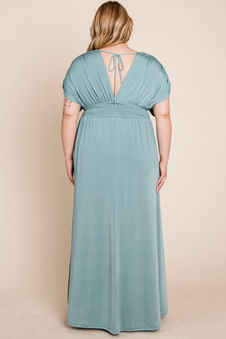 Betsy Ruched Maxi Dress | Plus