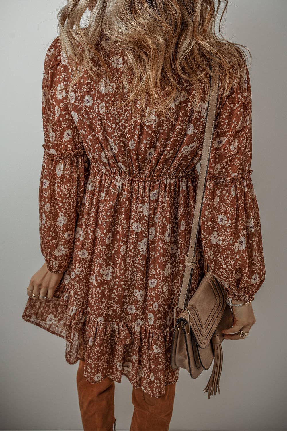 Betsy Boho Floral Mini Dress