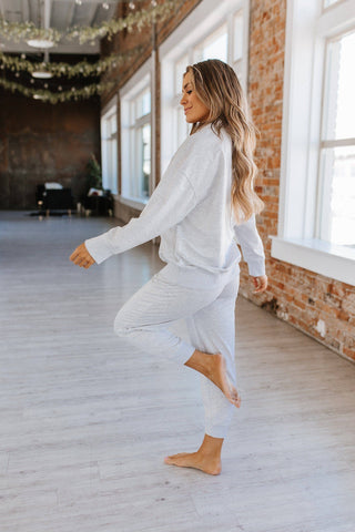 Alison Half Zip Loungewear Set | S-XL - Gray