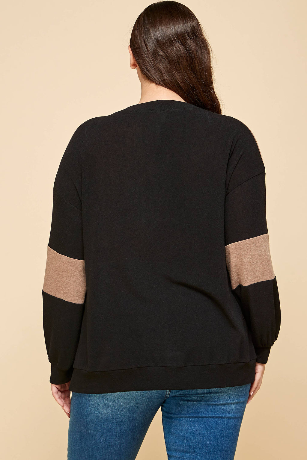 Claire Color Block Top | 1X-3X