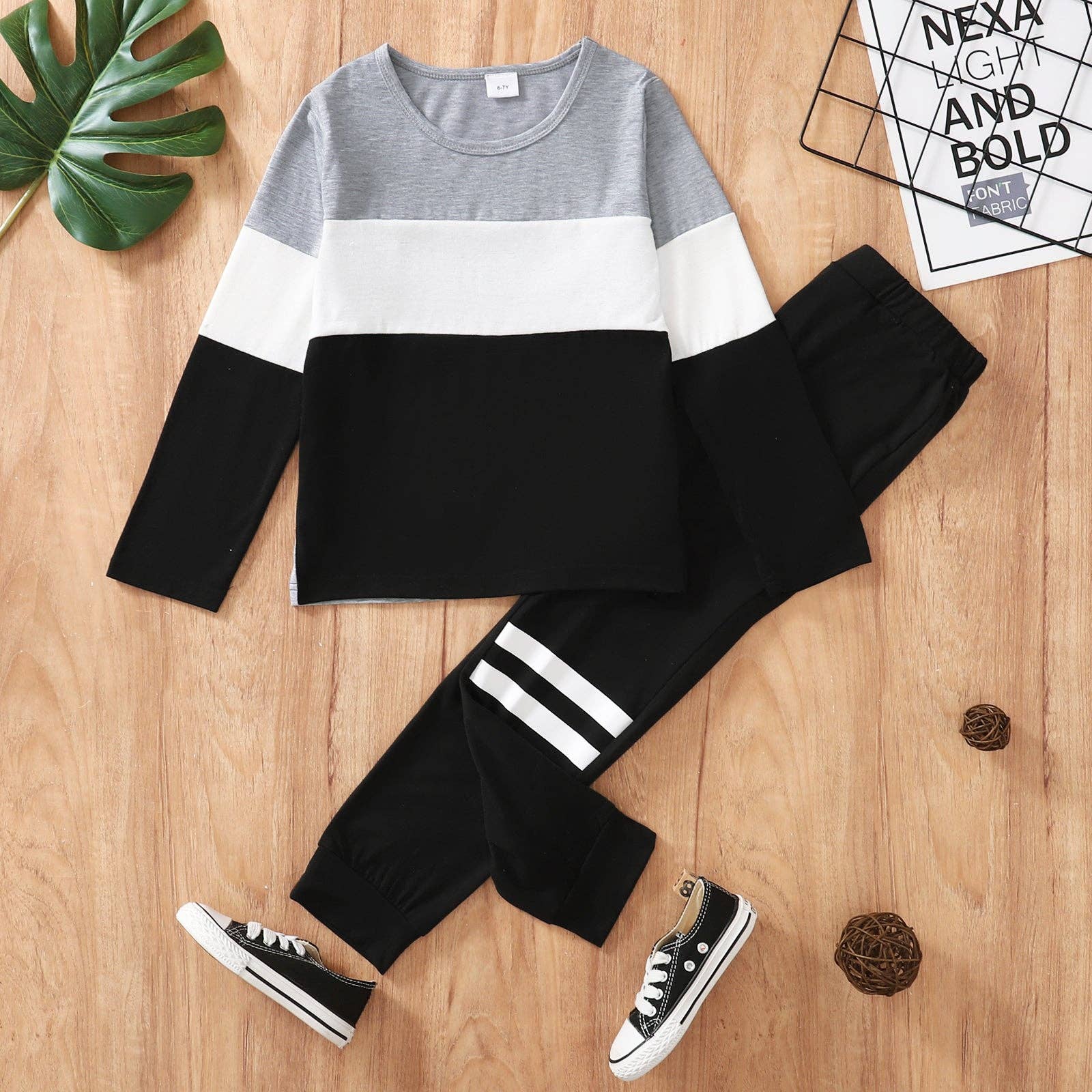 Camden Top + Striped Pants Set