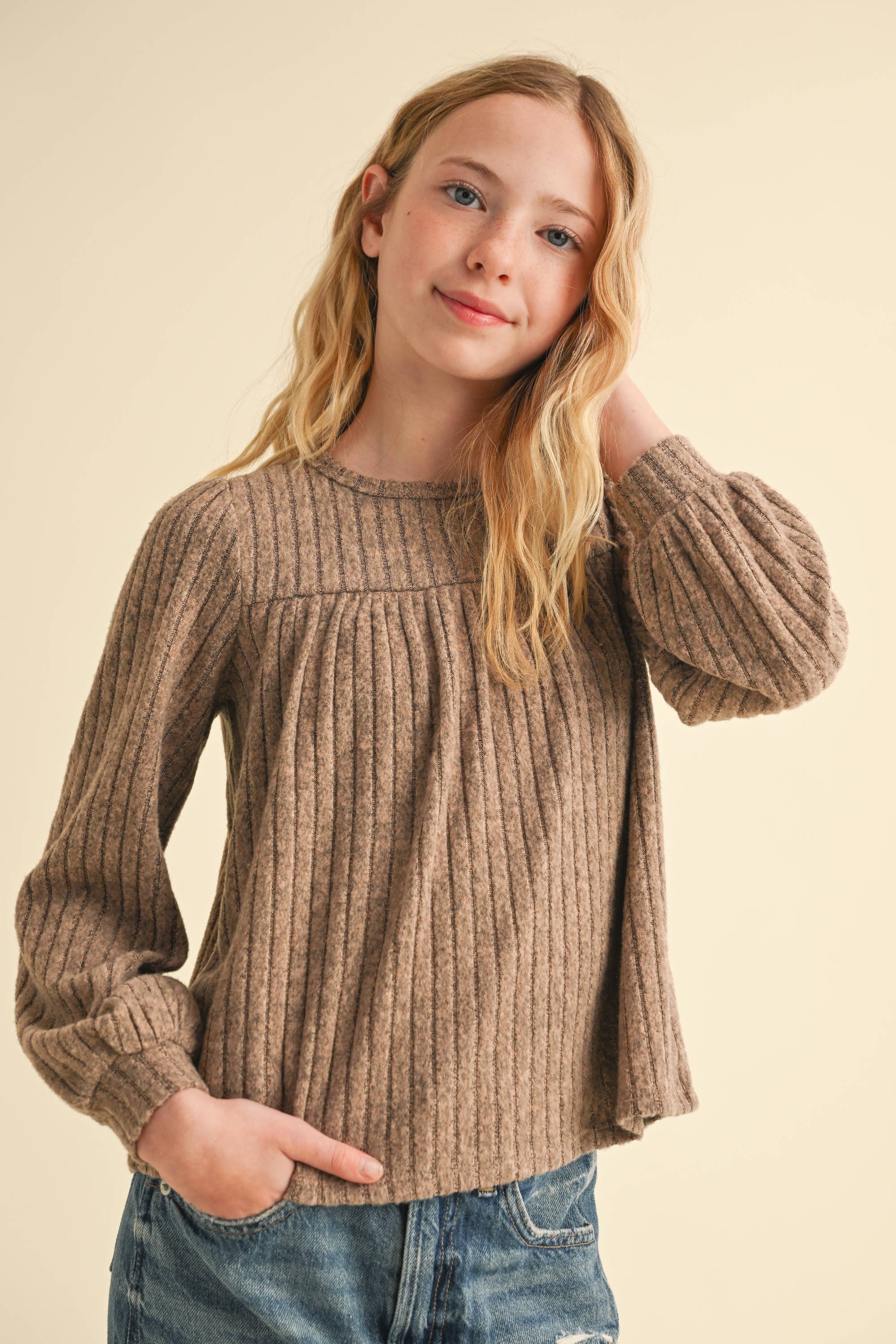 Bailey Tween Babydoll Sweater