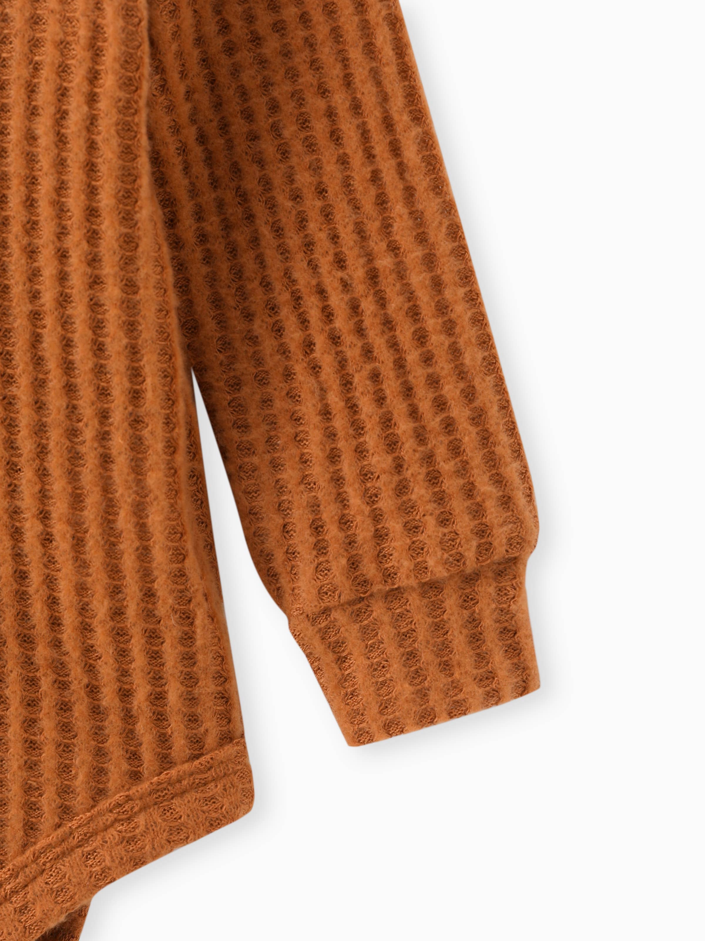 Wally Waffle Knit Set | Rust
