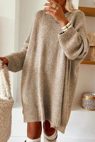Kalli Sweater Mini Dress | Khaki