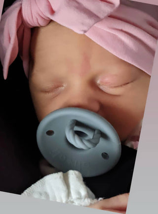 Pacifier Set Round | Iron + Sky
