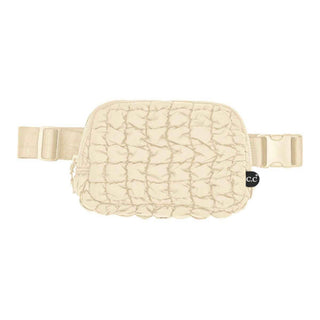 Tina Puffer Quilted Fanny Pack | Pink