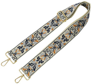 Boho Adjustable Women's Handbag Guitar Strap | Navy + Rust