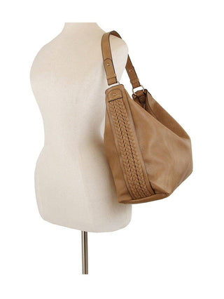 Braided Side Detail Hobo Bag | Sage