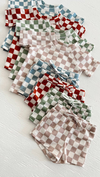 Riviera Swim Short | Checkerboard