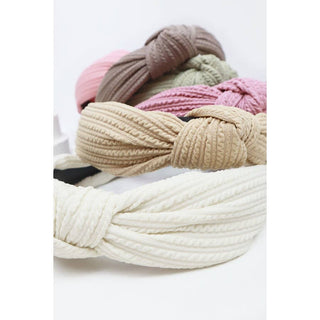 Ribbed Knotted Headband | Multiple Colors