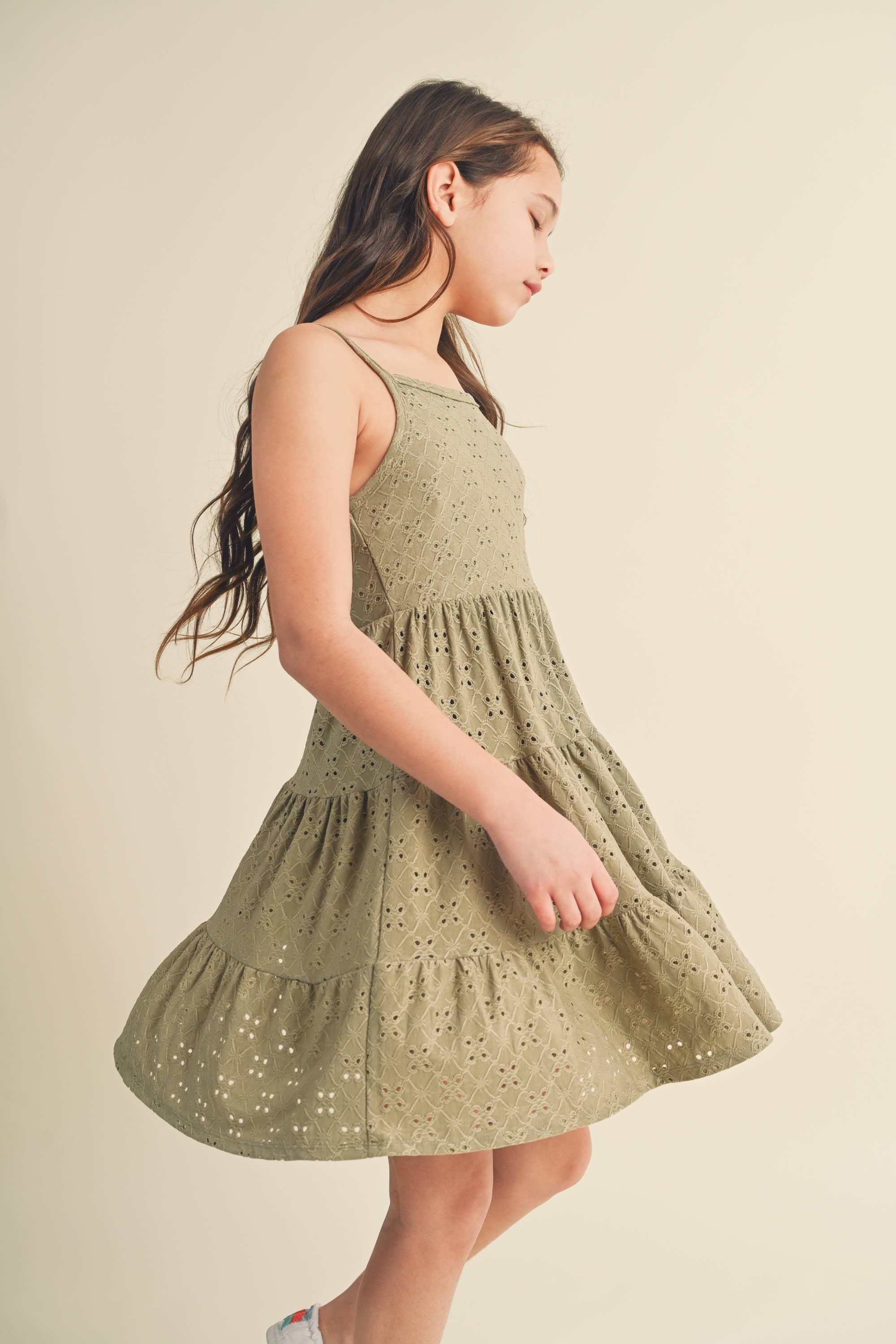 Melanie Tiered Dress | Sage
