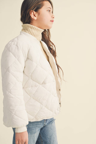 Summer Tween Quilted Jacket | Sage
