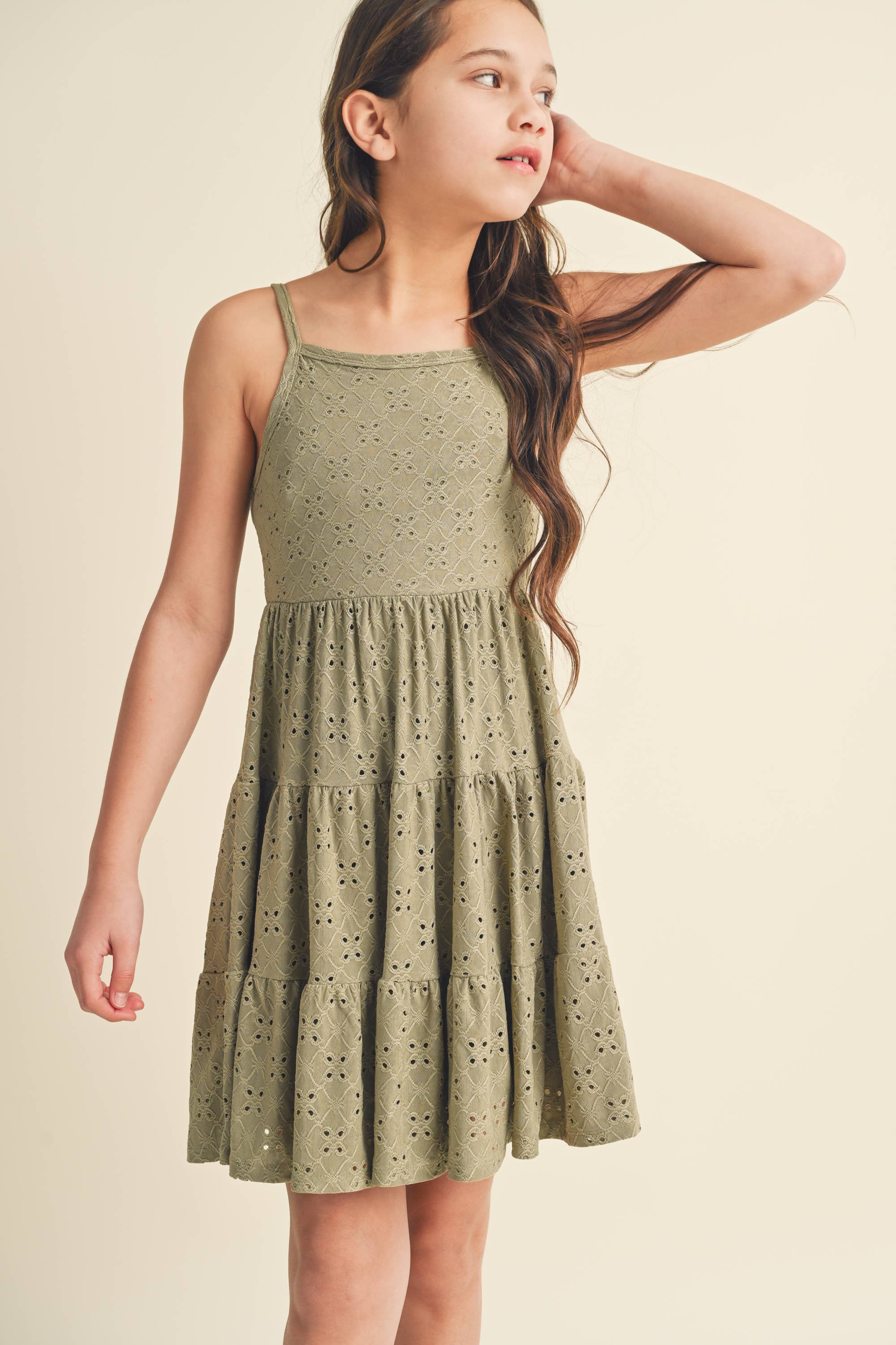 Melanie Tiered Dress | Sage