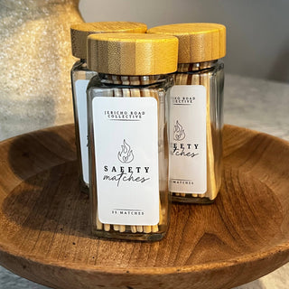 Safety Matches Glass Jar