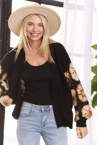 Plus Size Carlie Crochet Cardigan