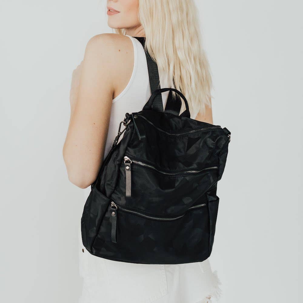 Nori Nylon Backpack | Black