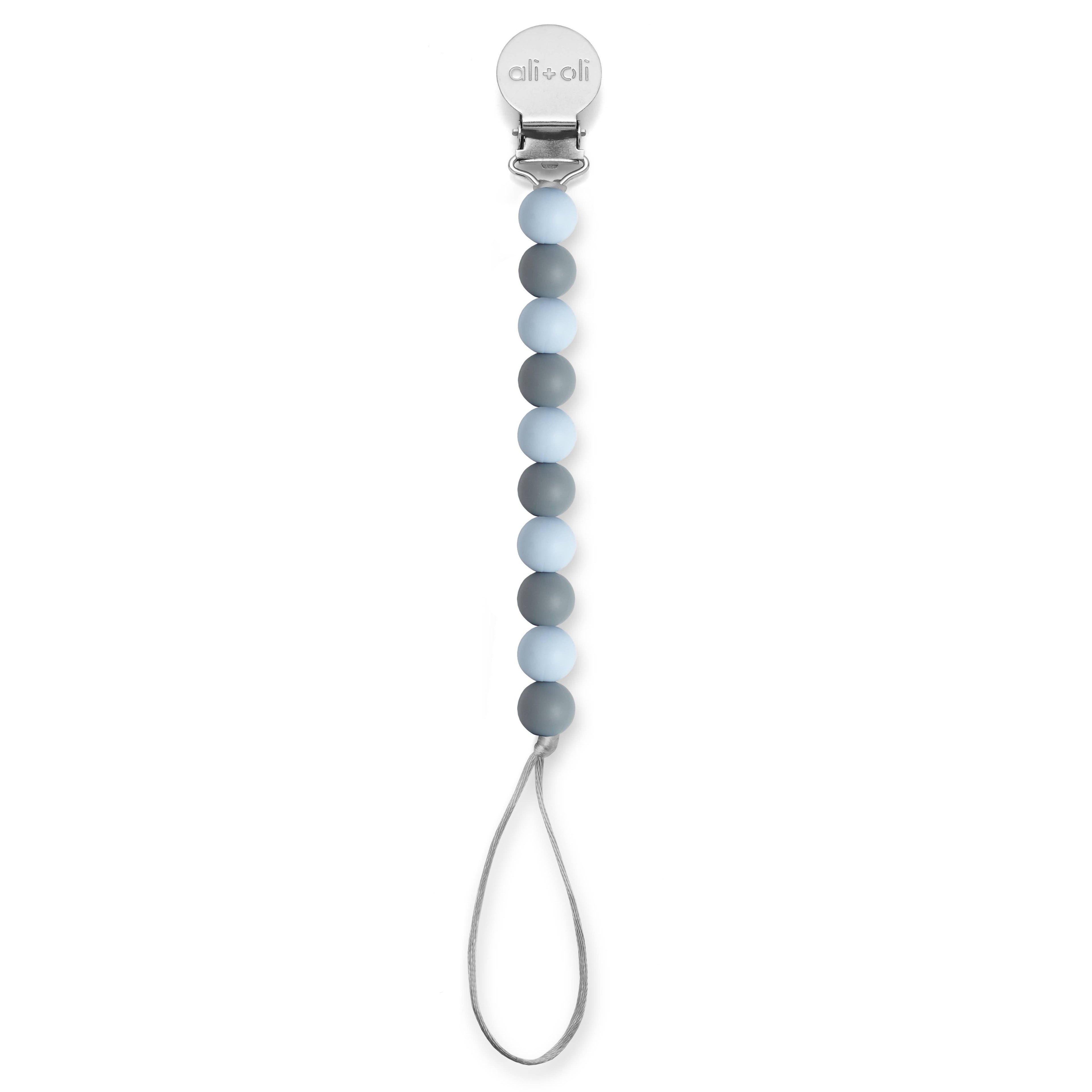Ali+Oli Silicone Pacifier Clip | Iron