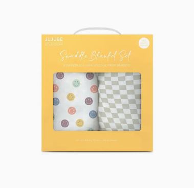 Swaddle Blanket Set | Happy Baby Vibes