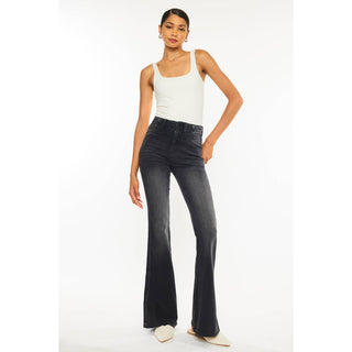 KanCan Ultra High Rise Black Flare Jeans