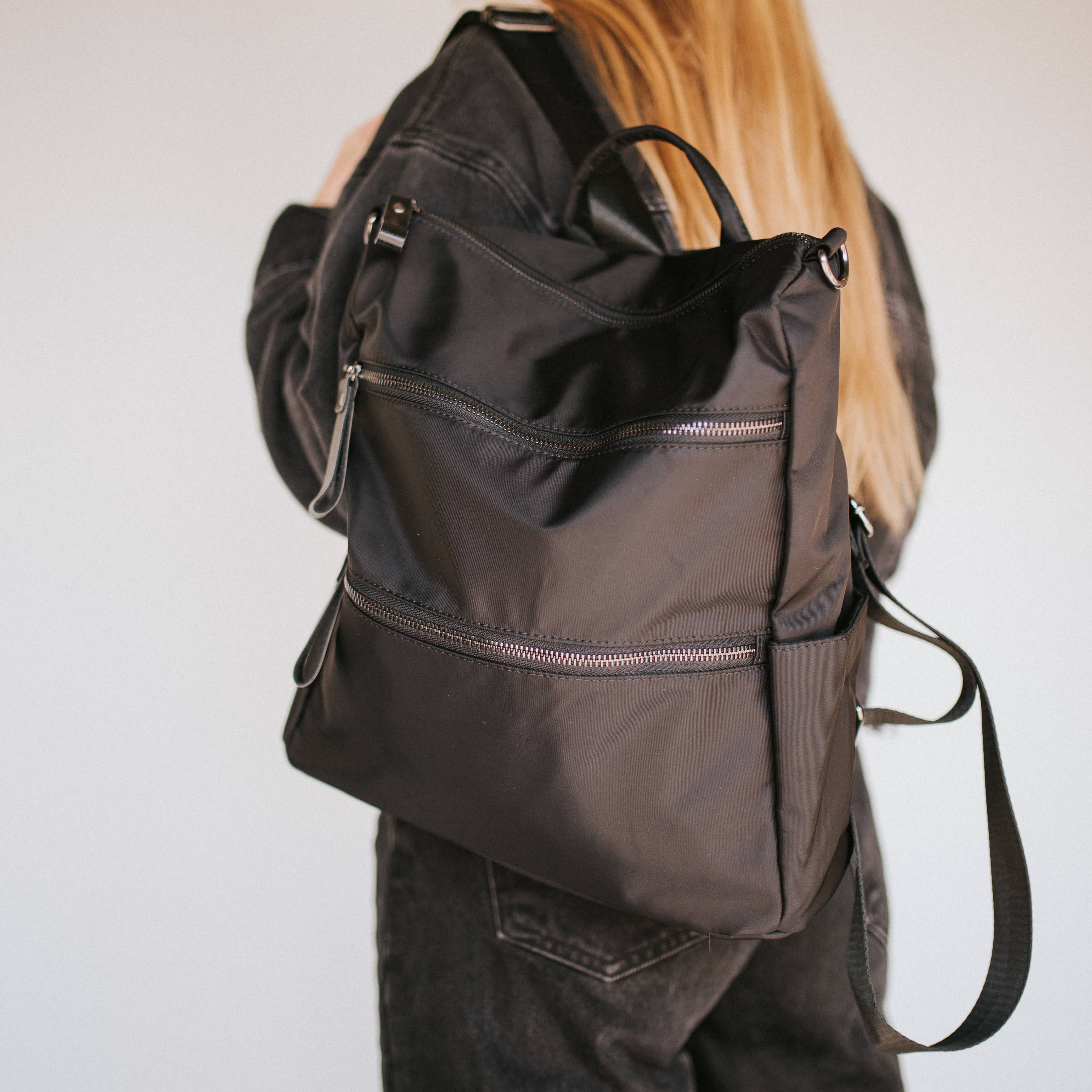 Nori Nylon Backpack | Black