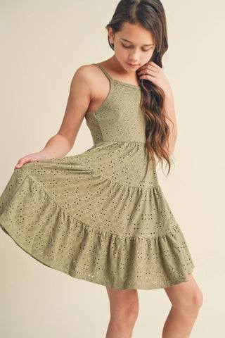 Melanie Tiered Dress | Sage