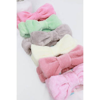Solid Beauty Spa Bow Headband | Multiple Colors