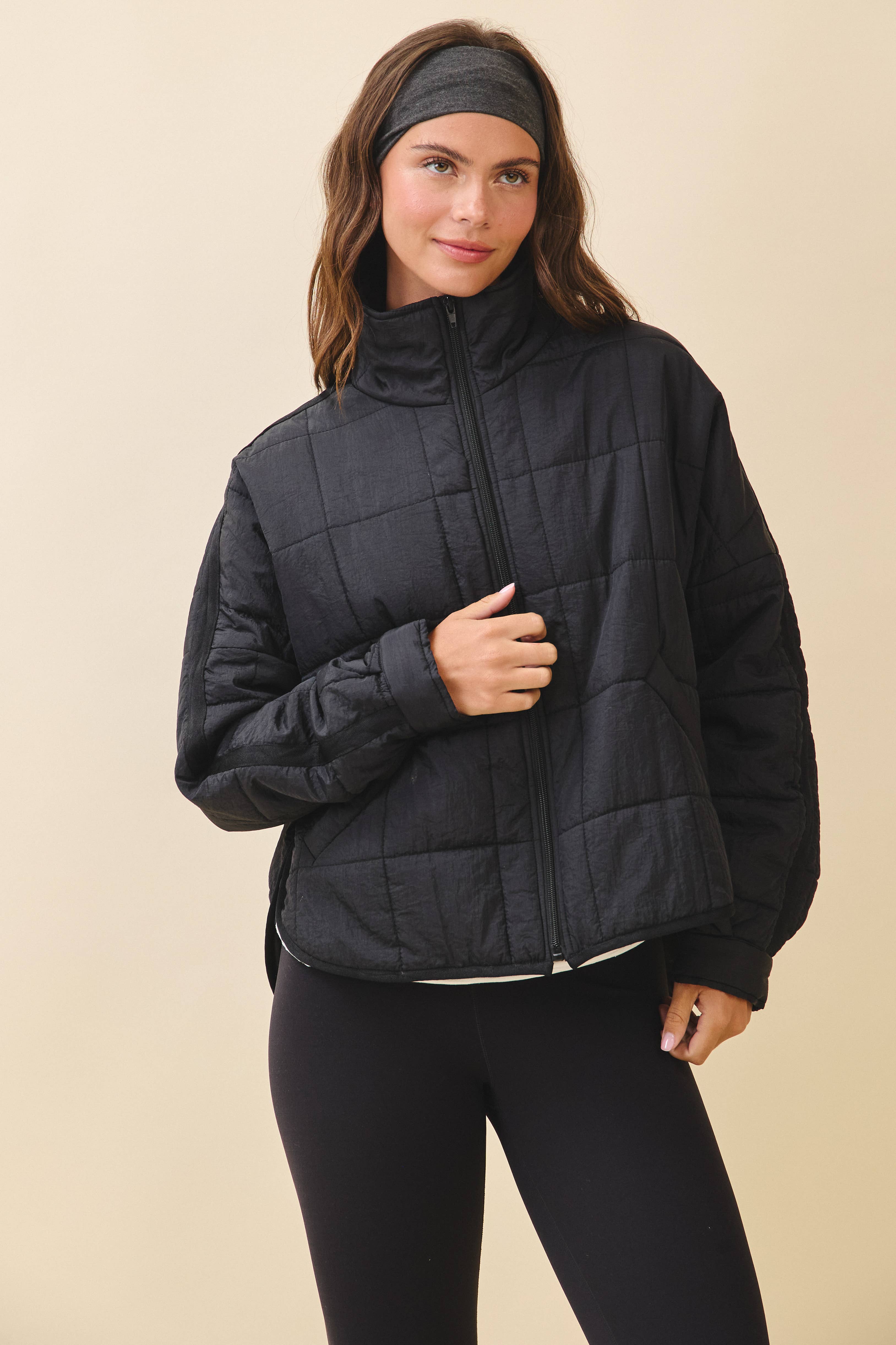 Bebe Puffer Jacket | Black