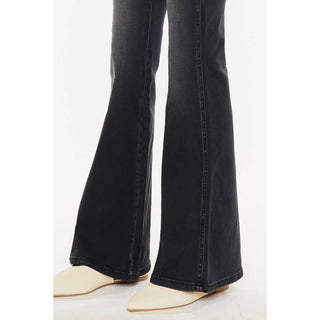 KanCan Ultra High Rise Black Flare Jeans